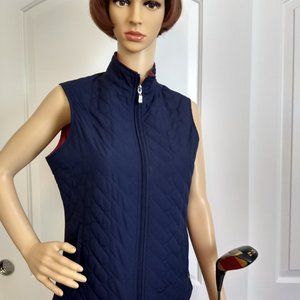 Ashworth Golfing Vest Navy lightly quilted S